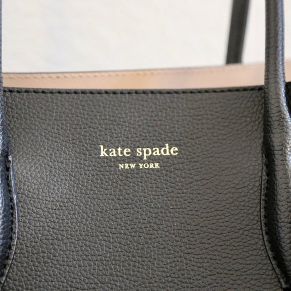 Kate Spade eva medium top zip satchel black - Picture 4 of 6